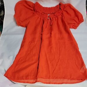 Old Navy Vibrant Orange Blouse